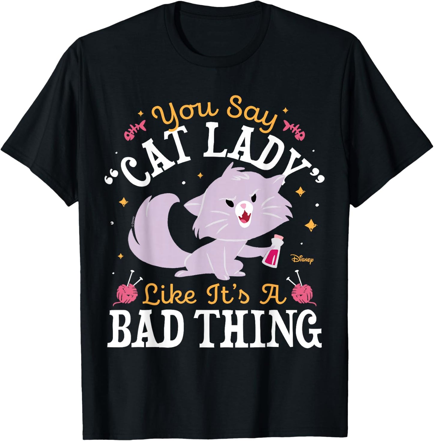 The Emperor's New Groove - Yzma You Say Cat Lady T-Shirt - T-Shirt | Black