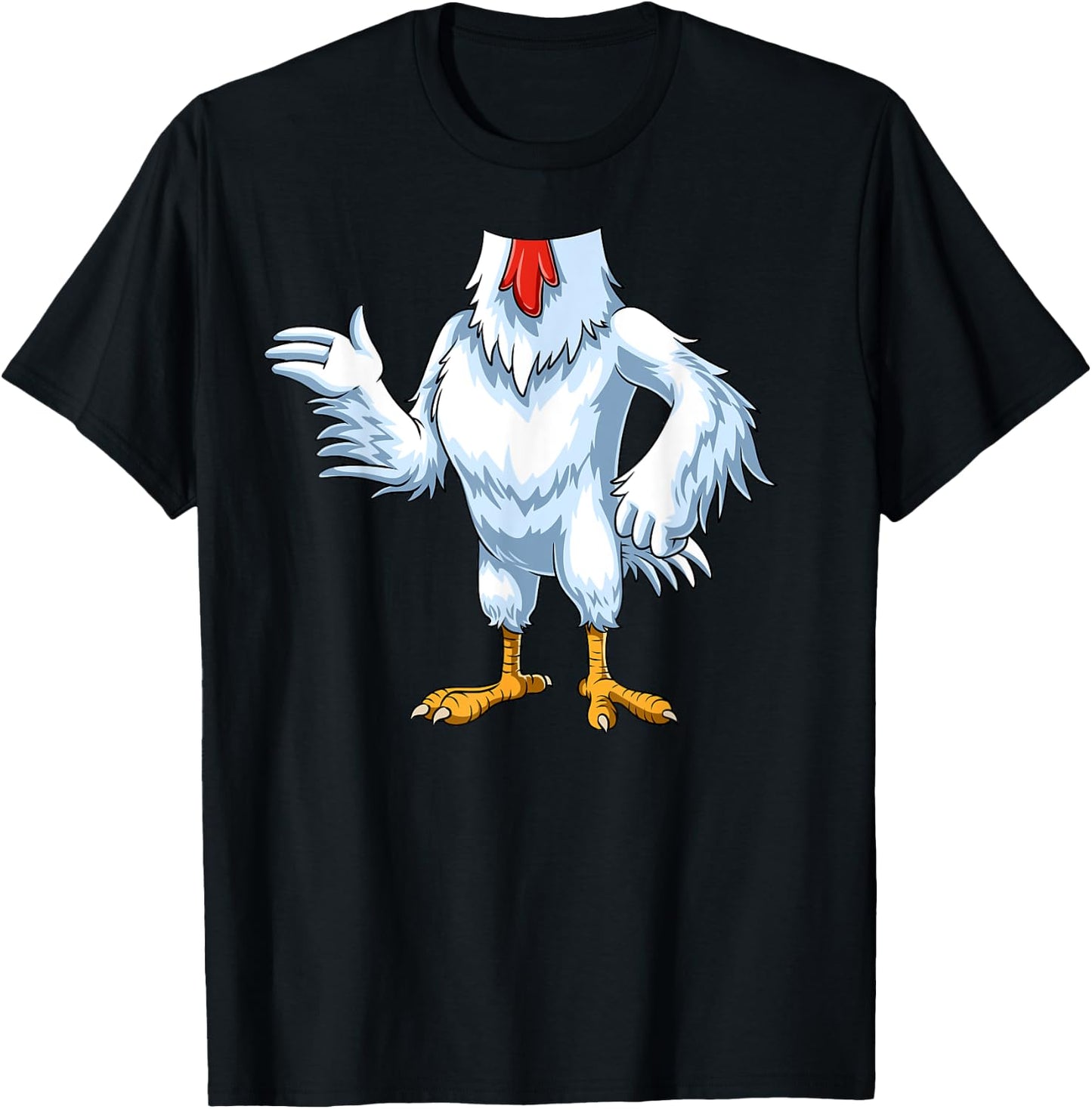 Easy Chicken Costume Chicken Body Headless Chicken Costume T-Shirt - T-Shirt | Black