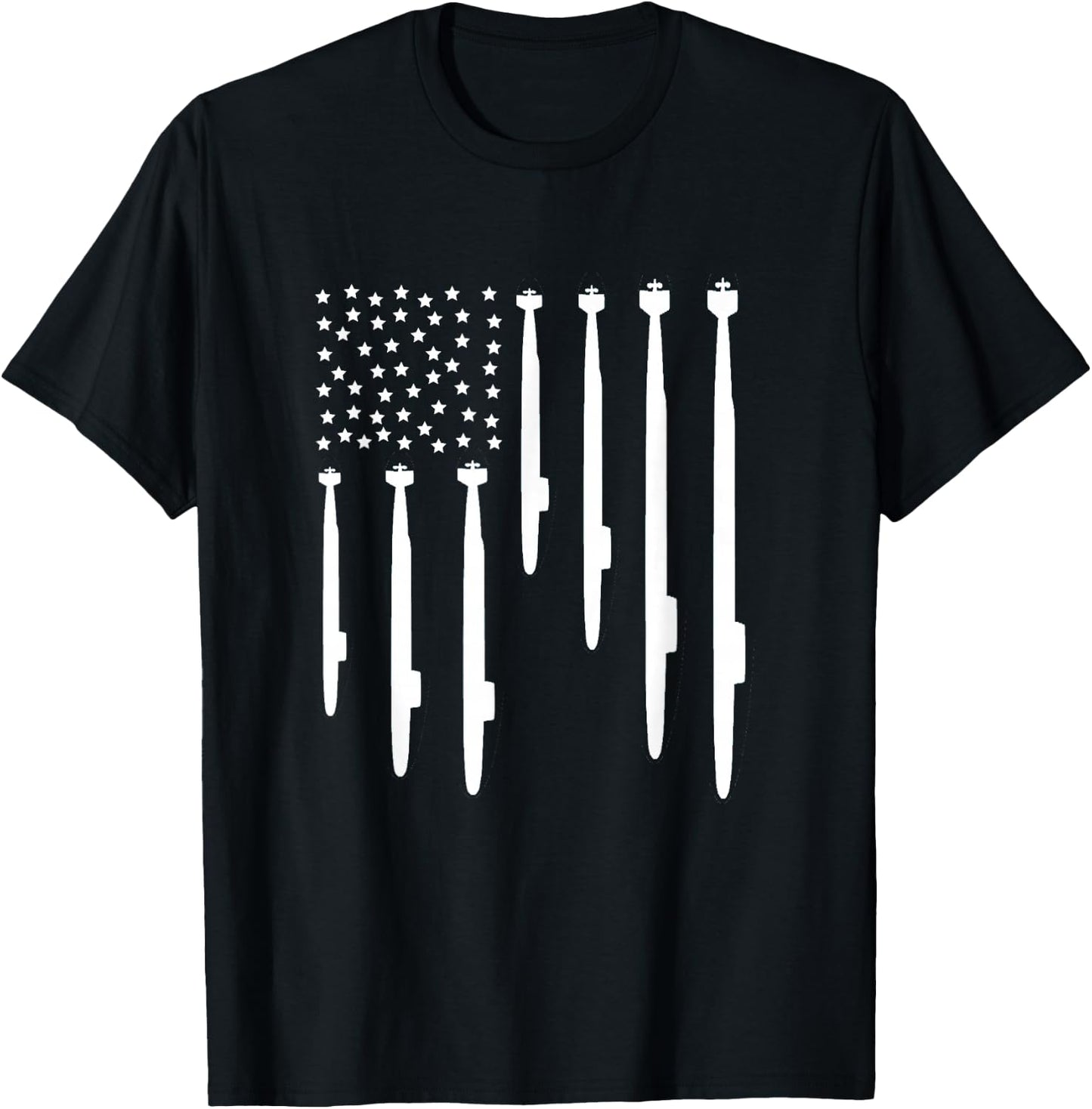 US Submarine Veteran Flag T-Shirt - T-Shirt | Black