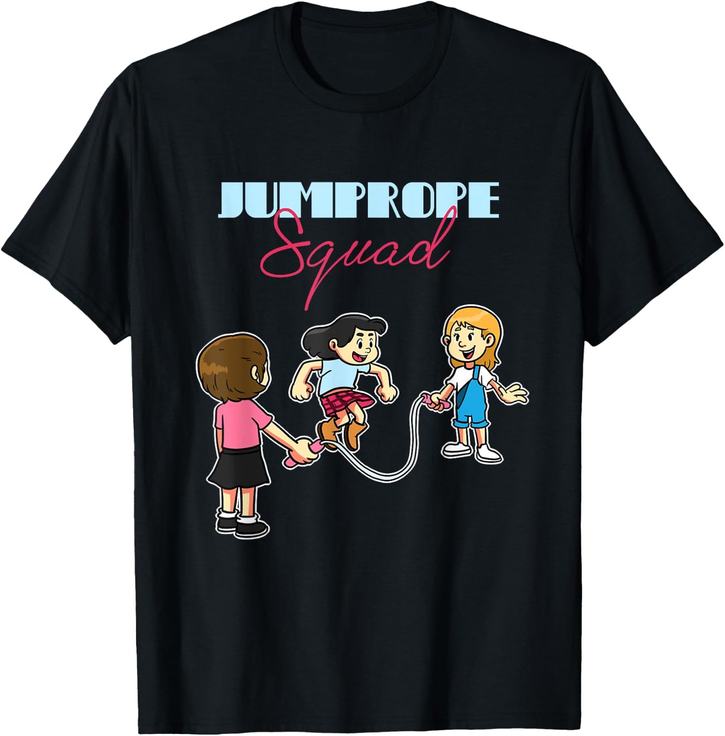 Jump Rope Squad Rope Skipping Team T-Shirt - T-Shirt | Black