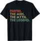 Farfar The Man The Myth The Legend Funny Father's Day T-Shirt - T-Shirt | Black