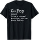G-Pop Definition Noun Like A Grandpa But Much Cooler GPop T-Shirt - T-Shirt | Black