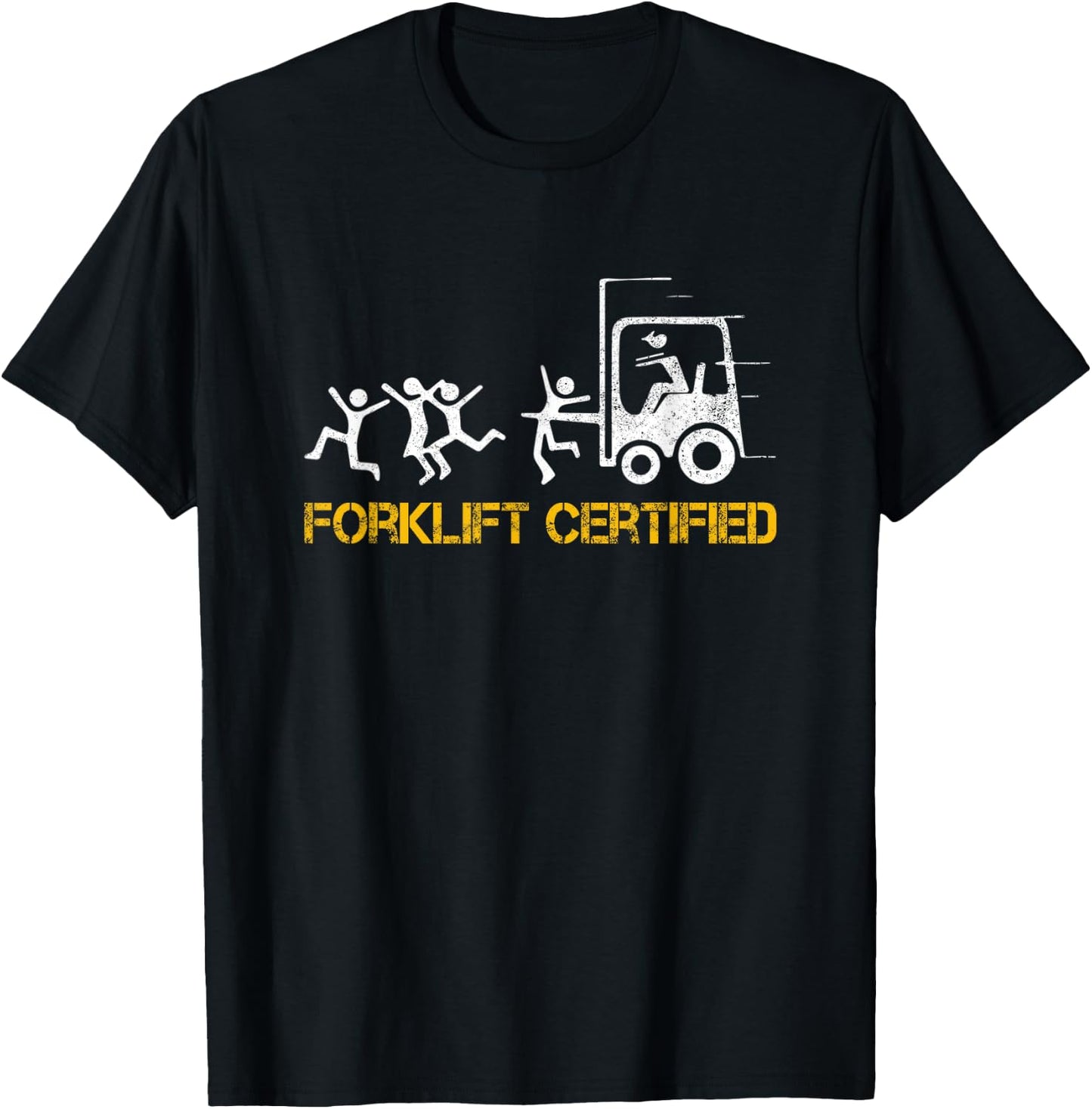 Forklift Certified Operator Funny Forklift Driver Forklifter T-Shirt - T-Shirt | Black