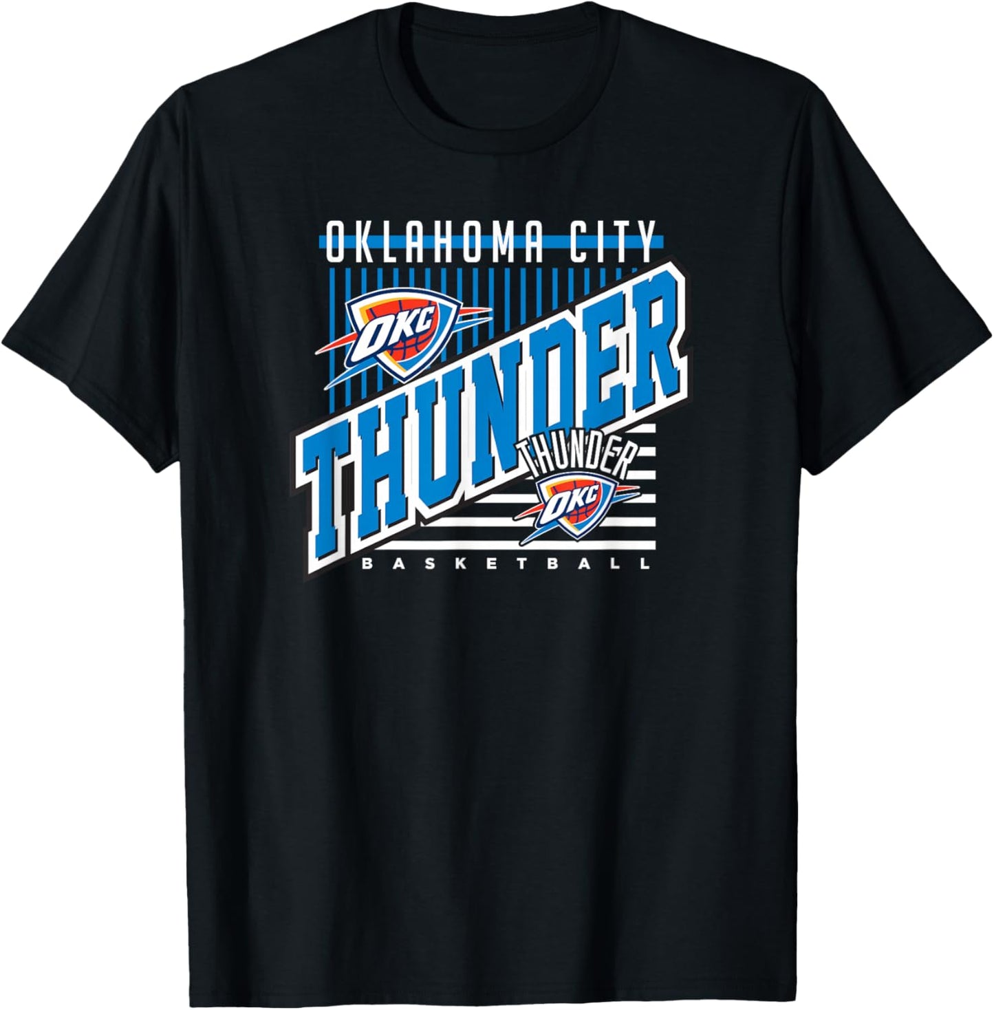 Oklahoma City Thunder NBA Team - Black, Small, -Adults & -Kids T-Shirt - T-Shirt | Black
