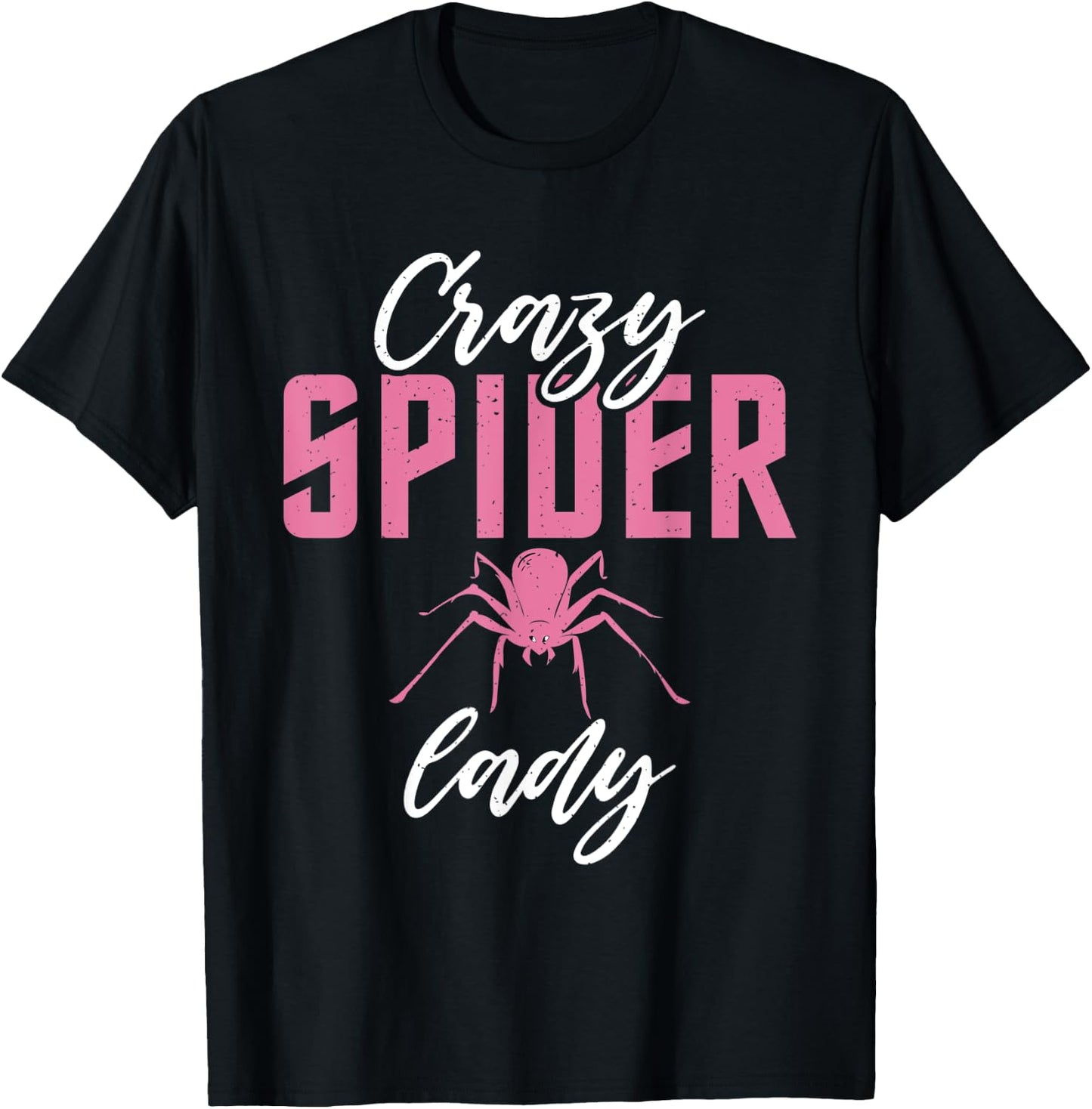Crazy Spider Lady Tarantula Spider Owner T-Shirt - T-Shirt | Black