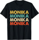 Monika Name T-Shirt - T-Shirt | Black