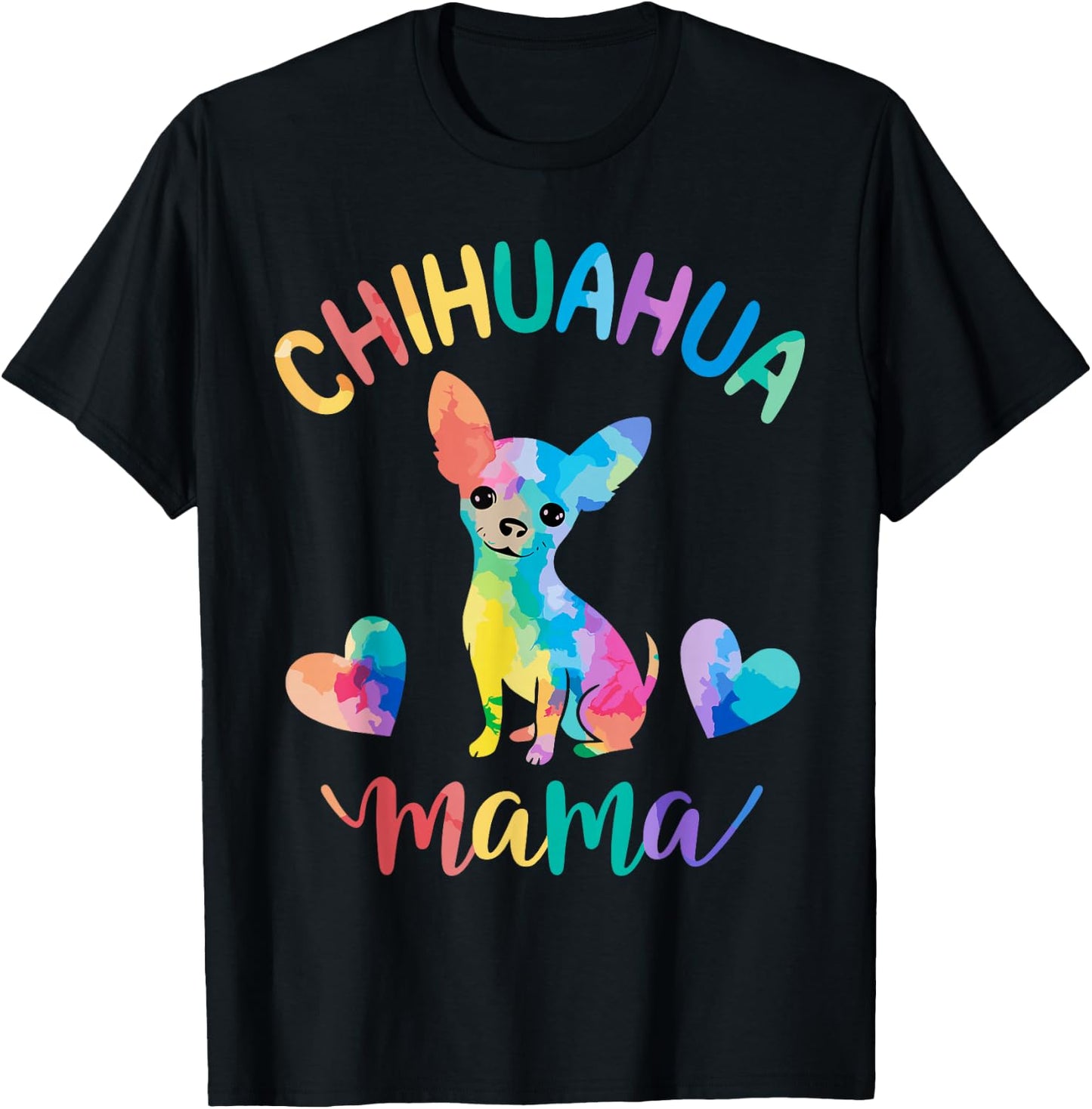 Chihuahua Mama Dog Mom T-Shirt - T-Shirt | Black