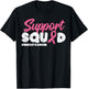 Support Squad Breast Cancer Awareness Ribbon Men Women Kids T-Shirt - T-Shirt | Black