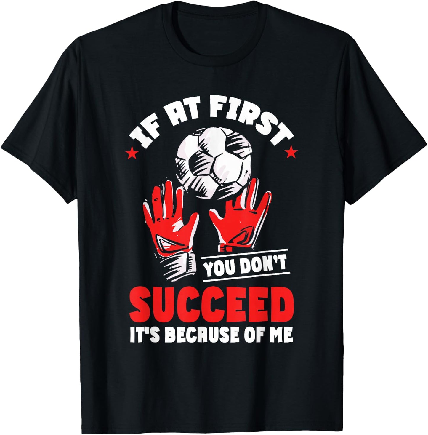 Kids Soccer Goalie Funny Goal Goalkeeper T-Shirt - T-Shirt | Black