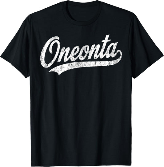 Oneonta Vintage Design Men Women Kids T-Shirt - T-Shirt | Black