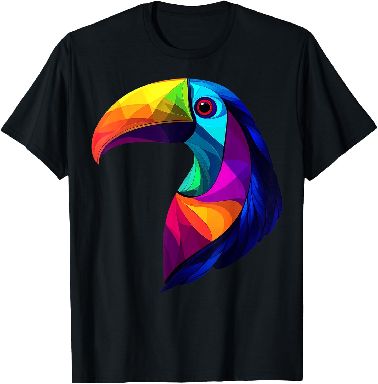 Colorful Toucan Vibrant Rainforest Jungle Animals Black T-Shirt - T-Shirt | Black