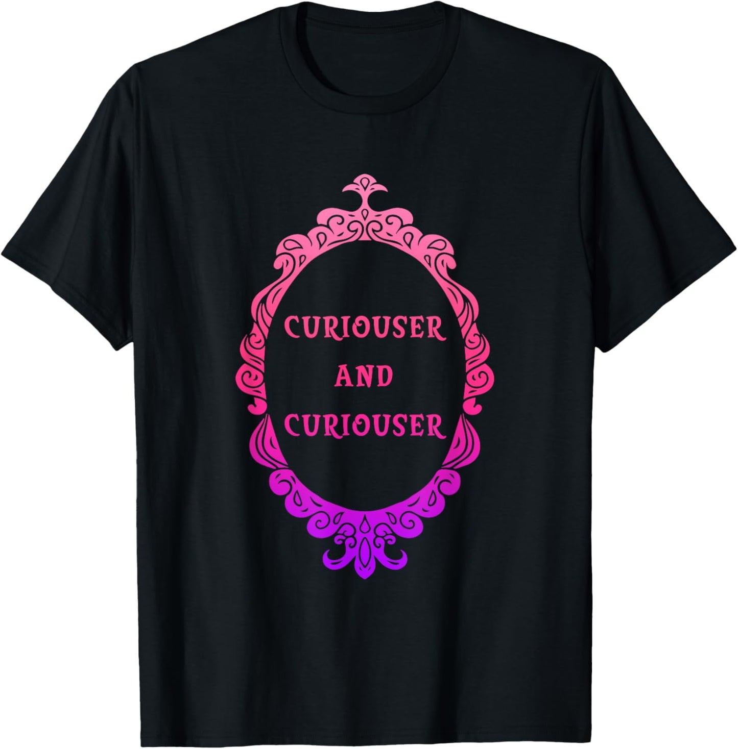 Curiouser & Curiouser T-Shirt - T-Shirt | Black