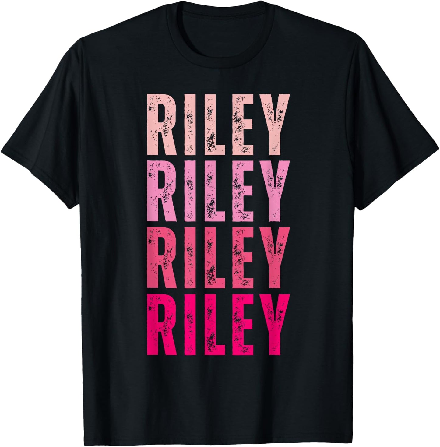 Personalized Name Riley I Love Riley Vintage T-Shirt - T-Shirt | Black