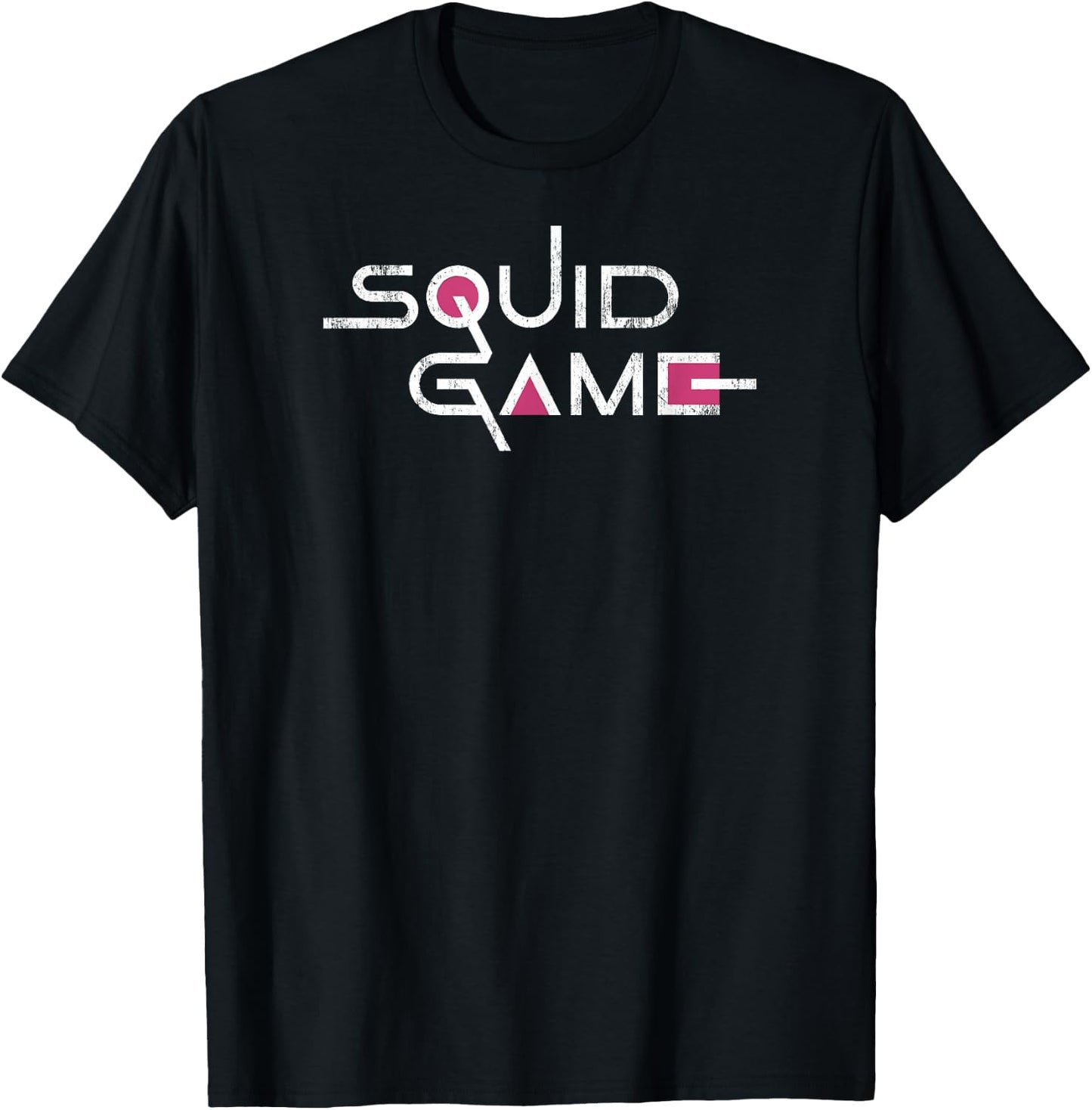 Squid Game English Title Logo T-Shirt - T-Shirt | Black