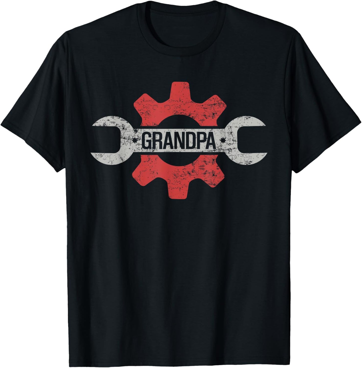 Grandpa Garage Grandpa Car Mechanic Grandpa T-Shirt - T-Shirt | Black