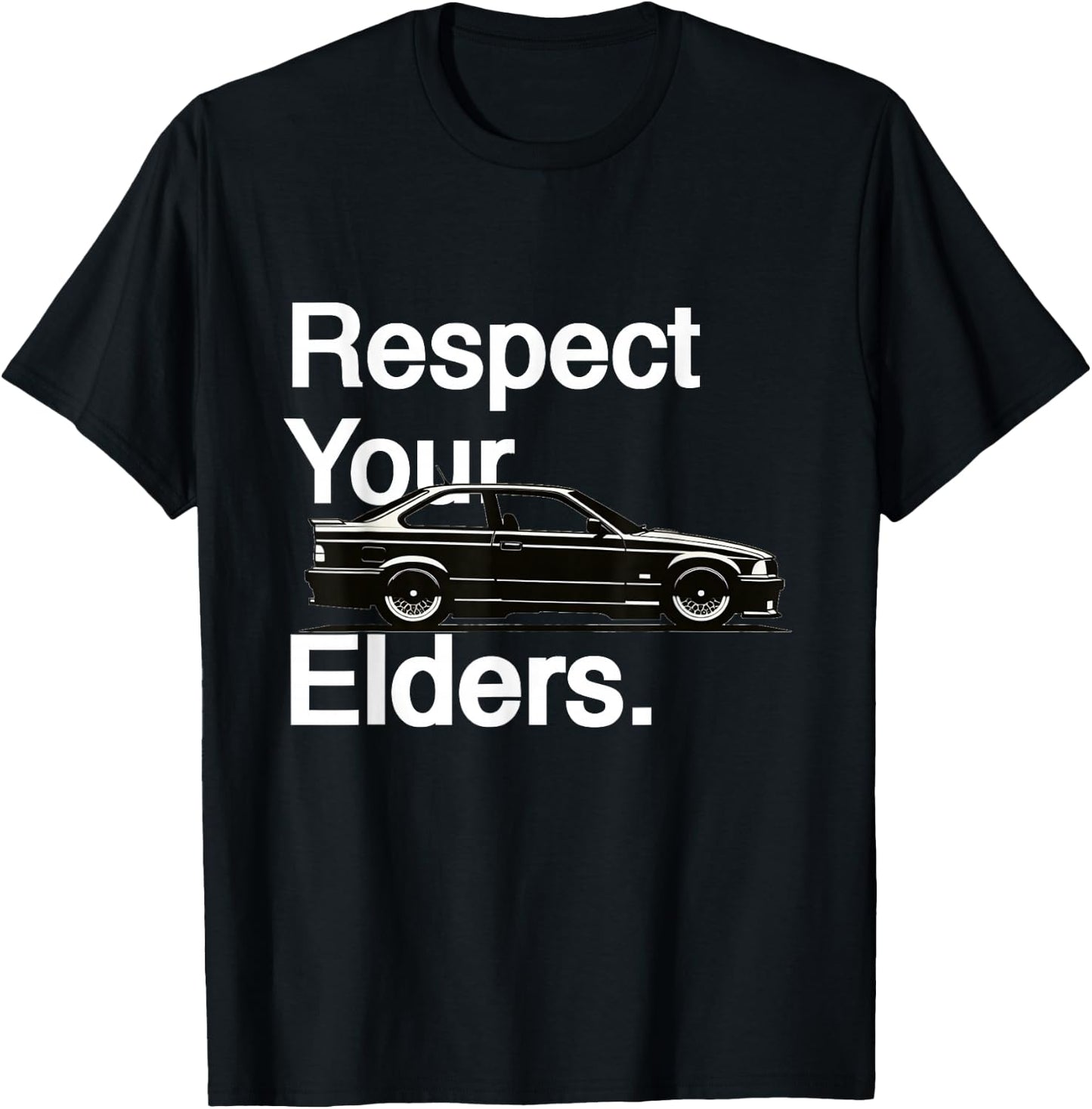 Respect Your Elders Vintage Euro E36 T-Shirt - T-Shirt | Black