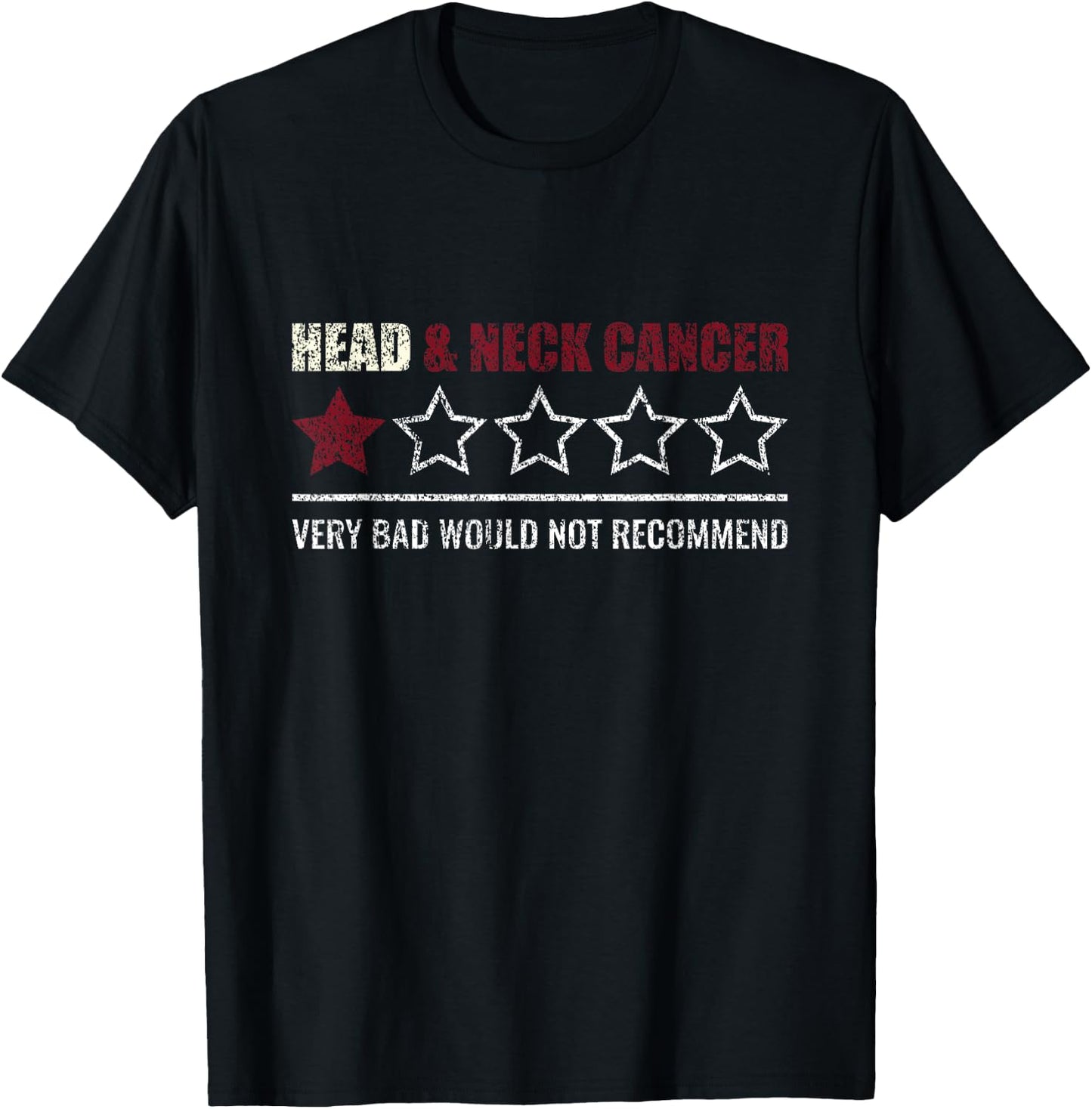 Funny Head & Neck Cancer Would Not Recommend Survivor T-Shirt - T-Shirt | Black