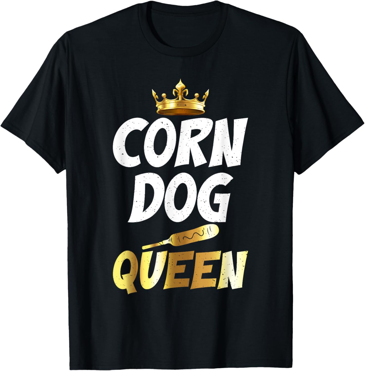 Corn Dog Queen Corn Dog T-Shirt - T-Shirt | Black