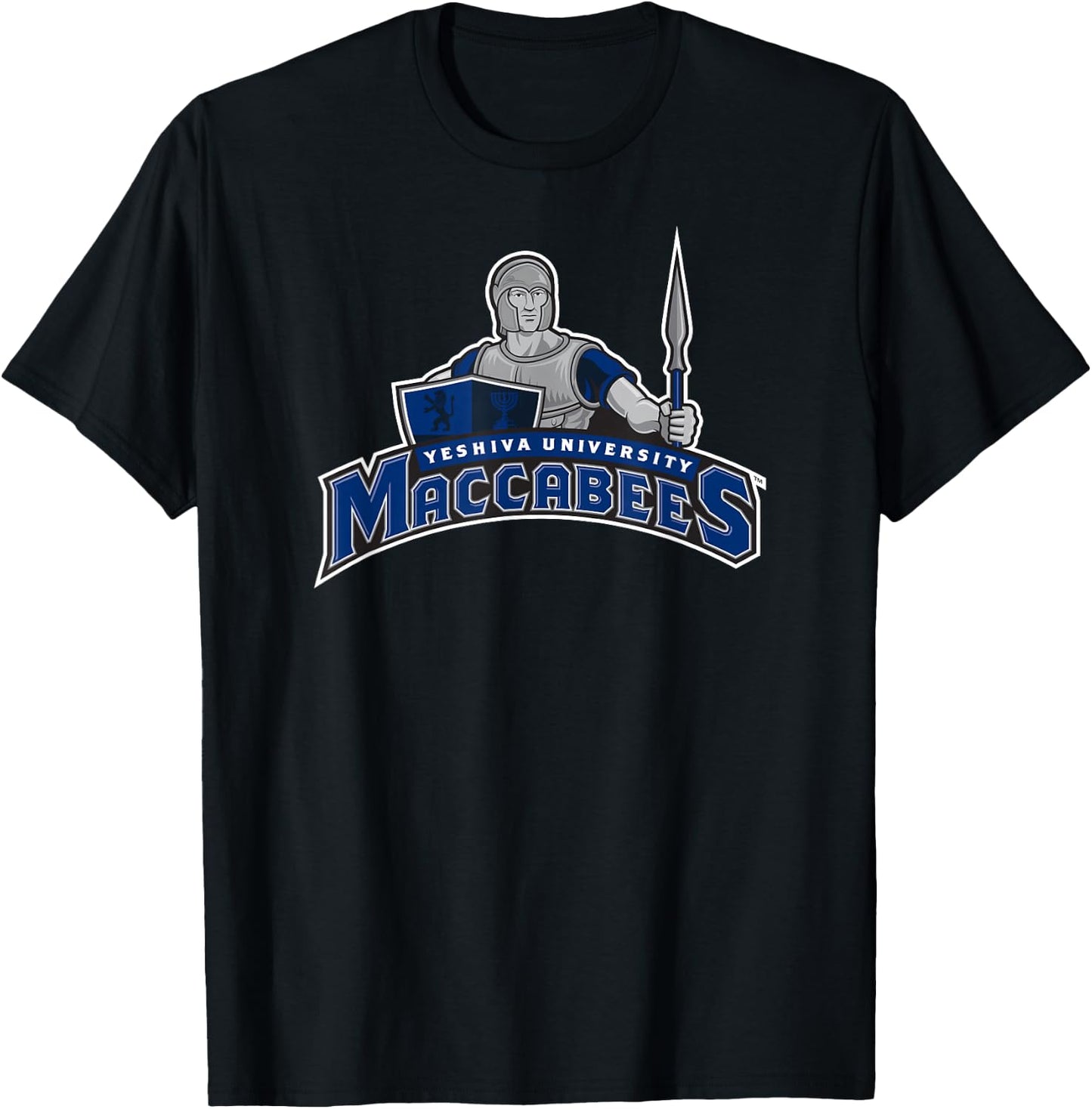 Yeshiva University Maccabees Logo T-Shirt - T-Shirt | Black