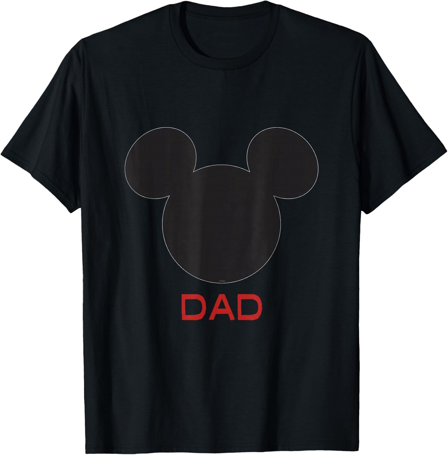 Disney Mickey Mouse Dad Family Small T-Shirt - T-Shirt | Black
