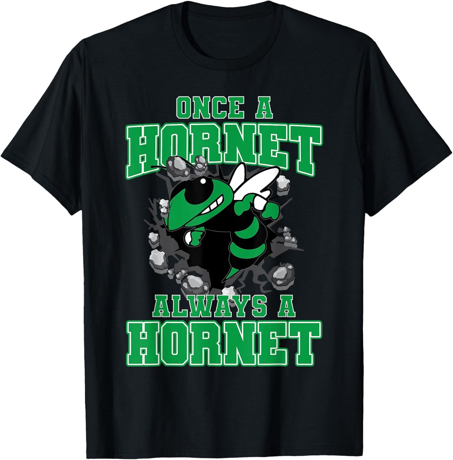 Once A Hornet Always A Hornet Back To School Spirit G T-Shirt - T-Shirt | Black