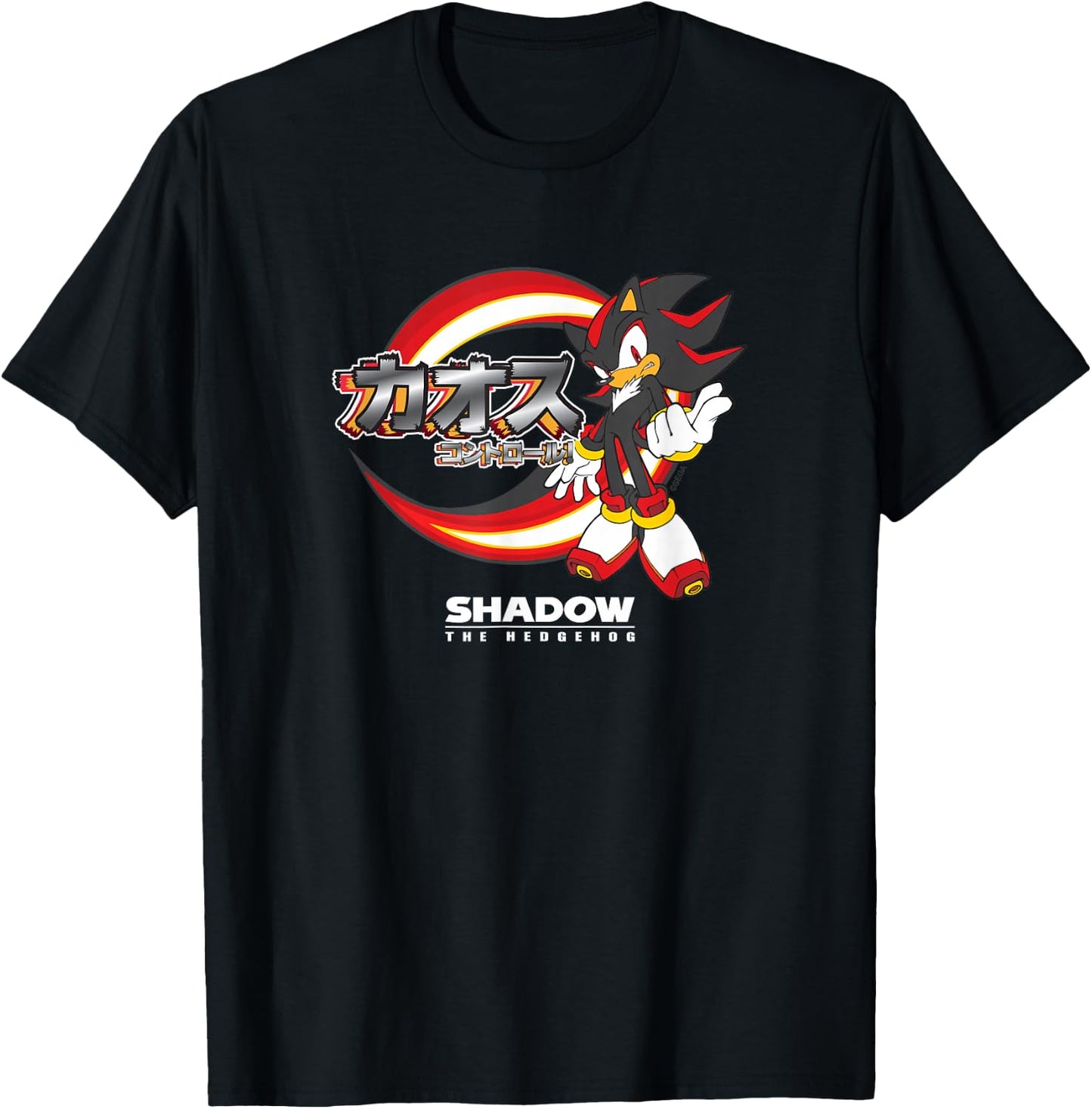 Shadow the Hedgehog - "Chaos Control!" (Japanese) T-Shirt - T-Shirt | Black