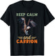 Vulture Keep Calm Bird Watcher Carrion Vulture Lover T-Shirt - T-Shirt | Black