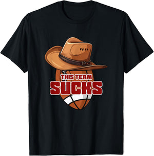 I Support Two Teams, Washington, Dallas, Funny Football T-Shirt - T-Shirt | Black