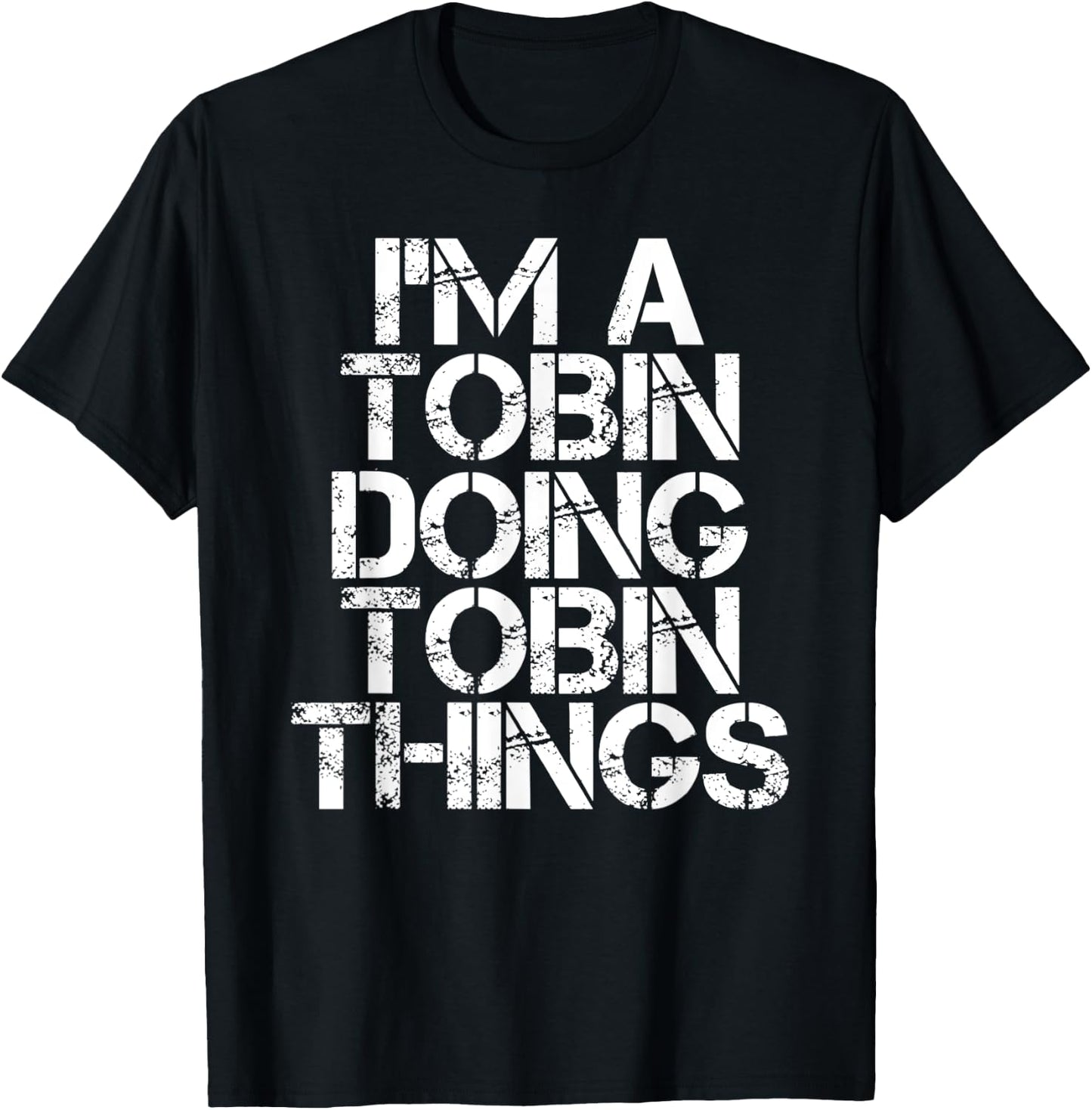 TOBIN Funny Surname Family Tree Birthday Reunion Gift T-Shirt - T-Shirt | Black