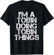TOBIN Funny Surname Family Tree Birthday Reunion Gift T-Shirt - T-Shirt | Black