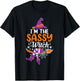 I'm the Sassy Witch Funny Halloween Family Matching T-Shirt - T-Shirt | Black