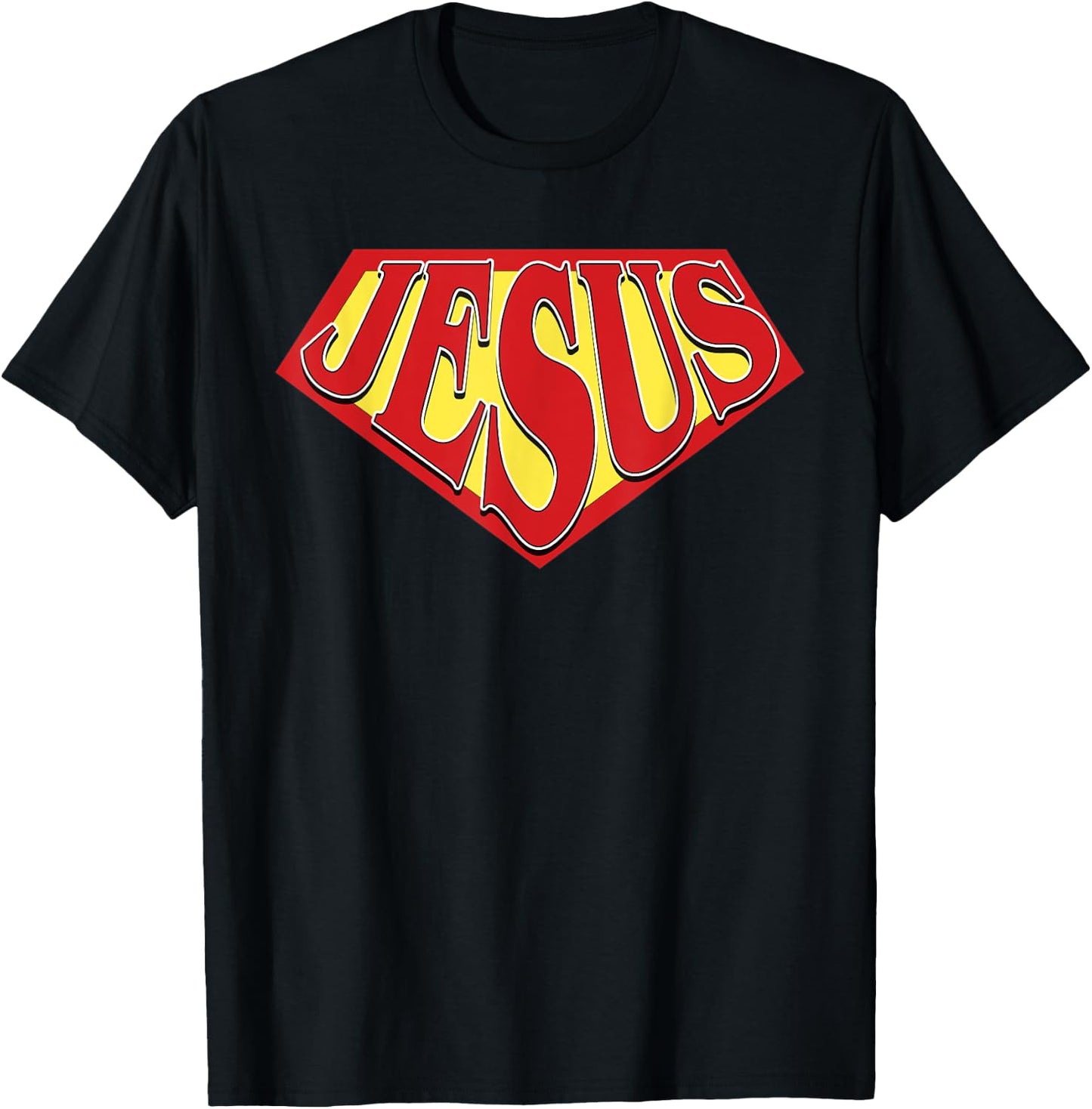Christian Bodybuilding Powered by Jesus for Weightlifting T-Shirt - T-Shirt | Black