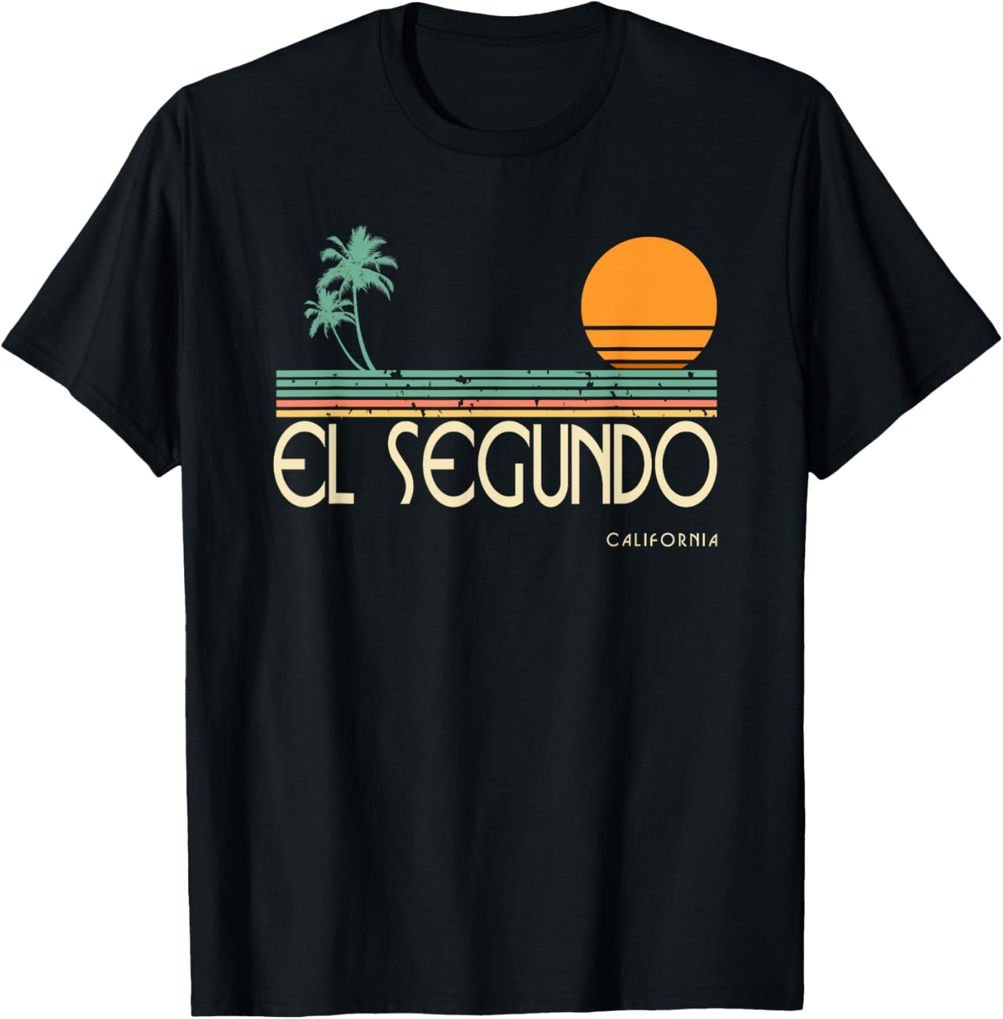 Vintage El Segundo California T-Shirt - T-Shirt | Black