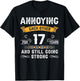 Annoying Each Other For 17 Years 17th Wedding Anniversary T-Shirt - T-Shirt | Black