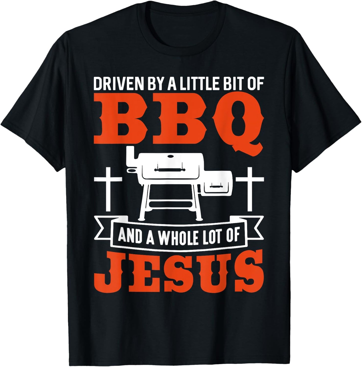 BBQ Jesus Shirt Barbecue BBQing Funny Christian Barbecue T-Shirt - T-Shirt | Black