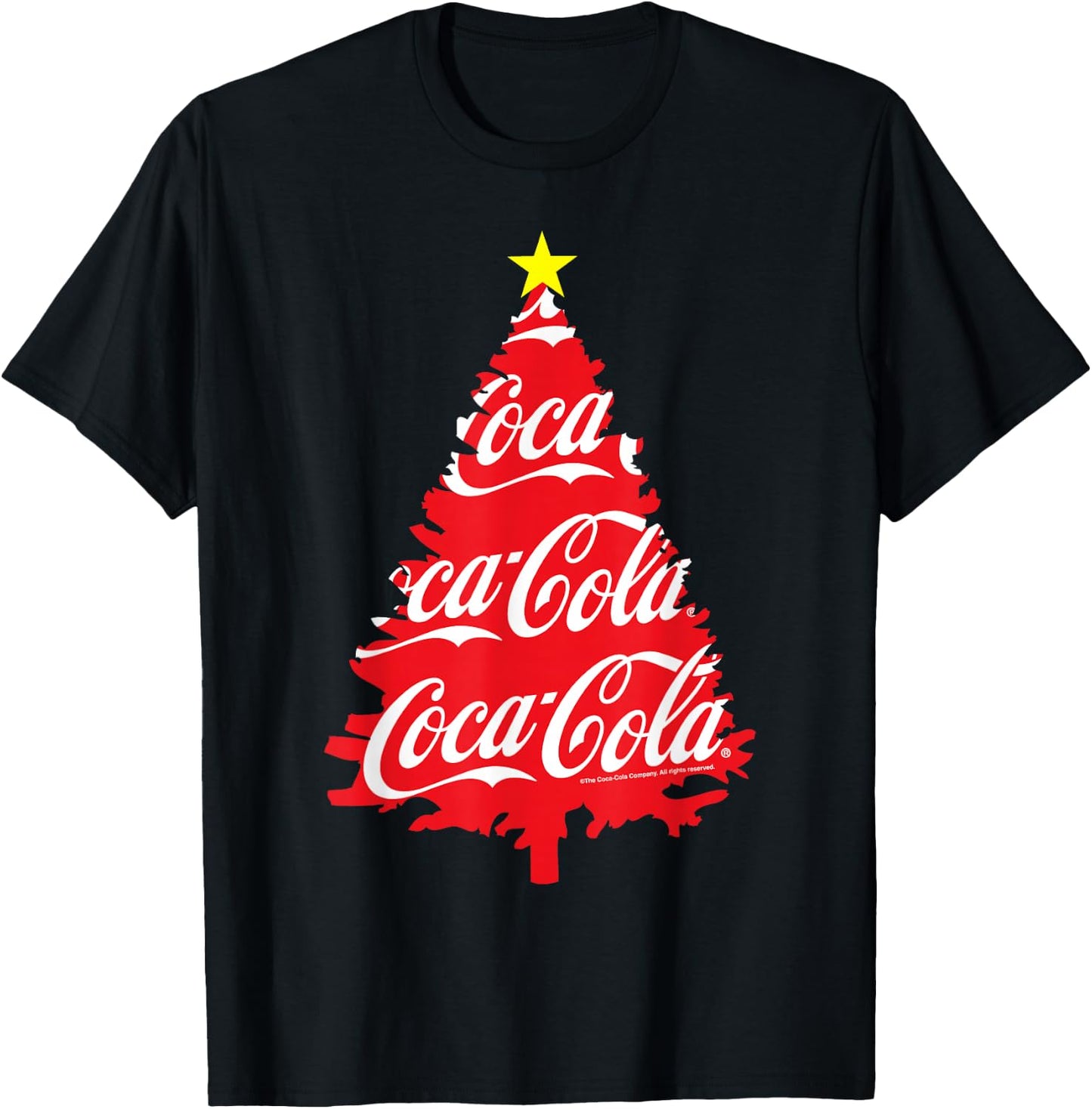 Coca Cola Christmas Tree T-Shirt - T-Shirt | Black