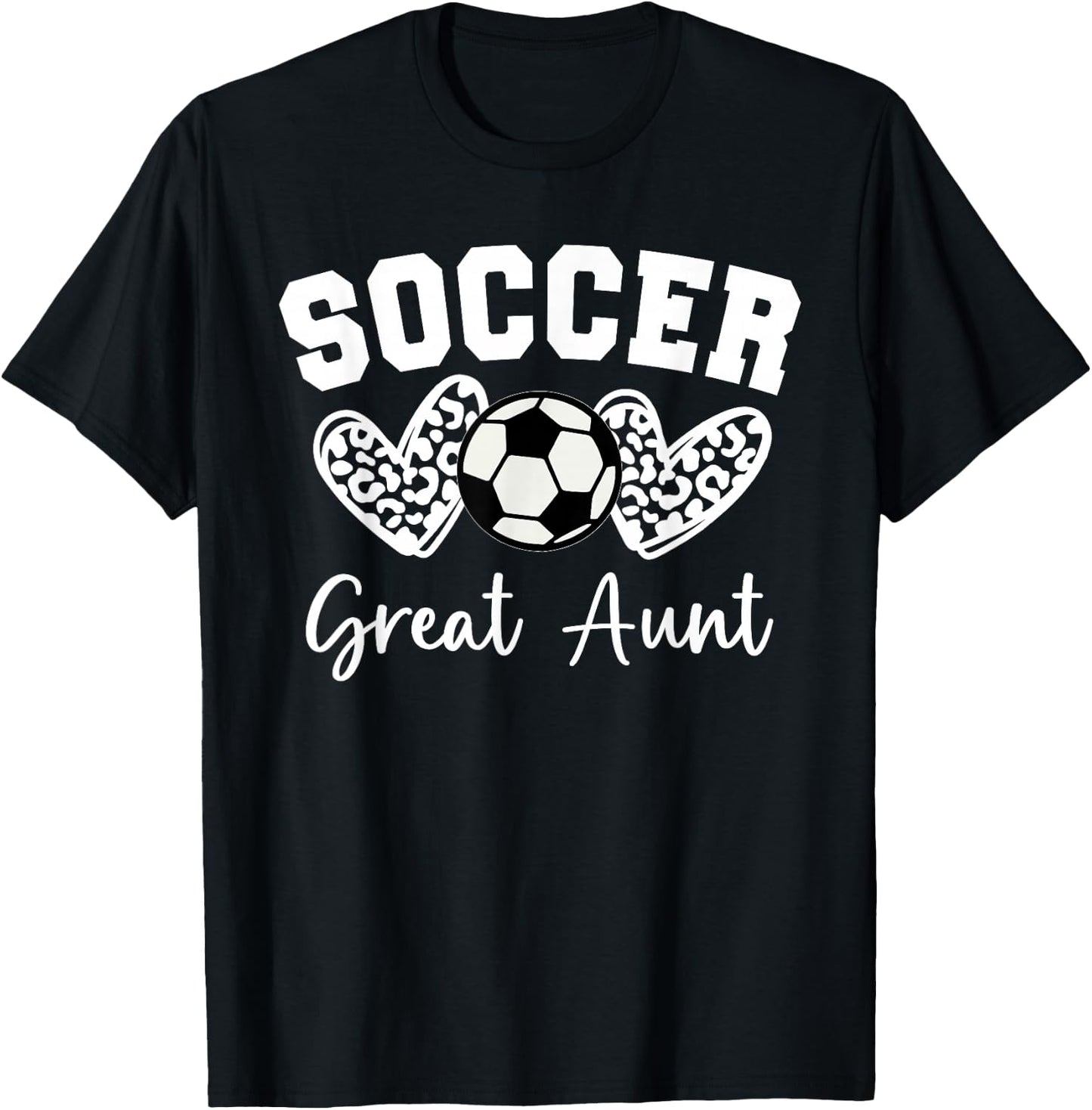 Soccer Great Aunt Matching Family Soccer T-Shirt - T-Shirt | Black