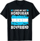 I Love My Hot Honduran Boyfriend Couple Honduras Flag T-Shirt - T-Shirt | Black