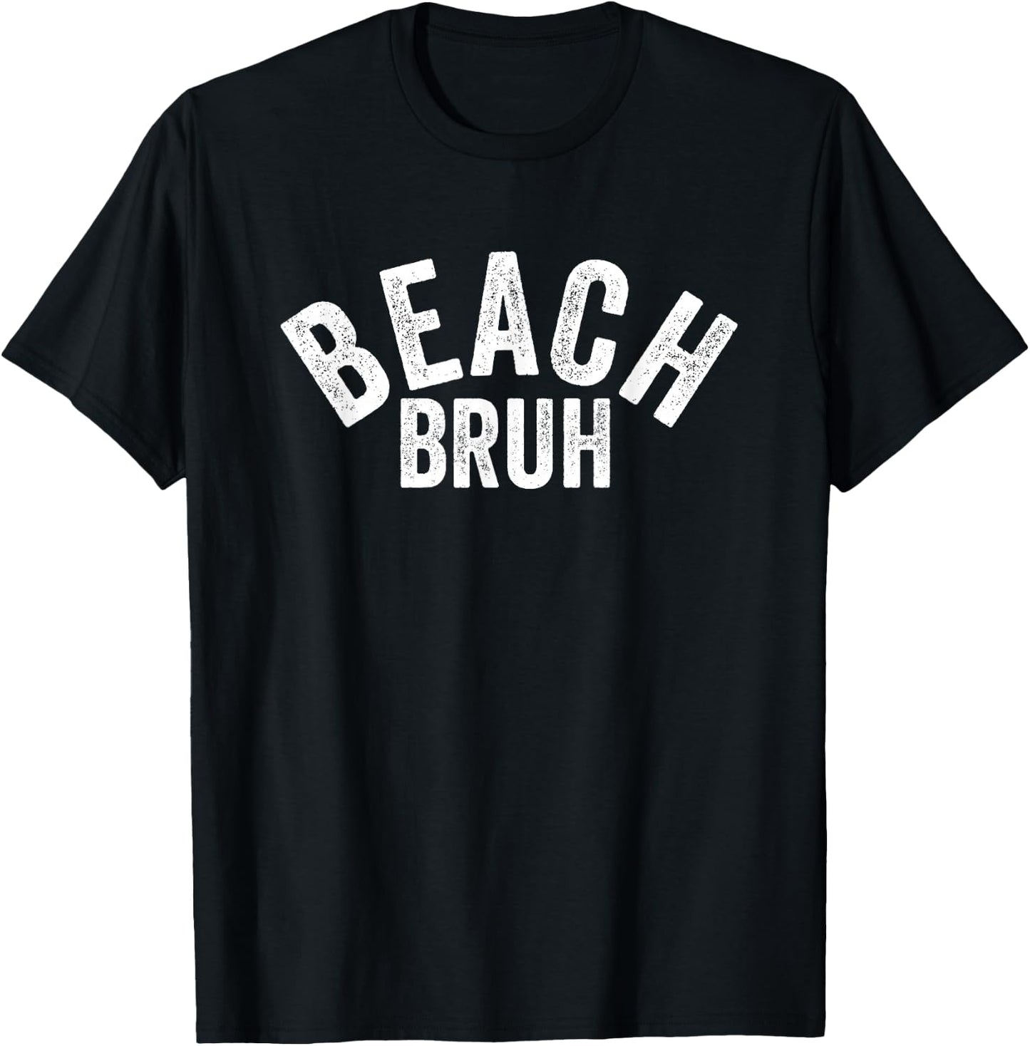 Vintage Beach Bruh Beach T-Shirt - T-Shirt | Black