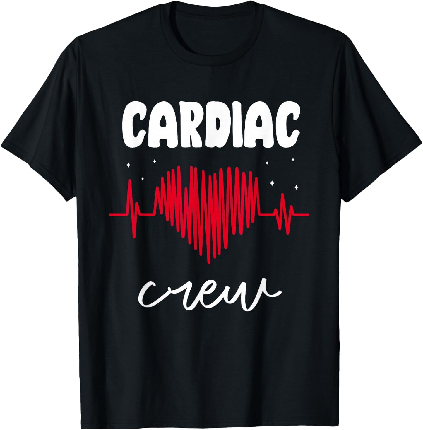 Heart Crew Cardiology Nursing Heart Nurse T-Shirt - T-Shirt | Black