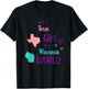 Proud Girl Just a Texas girl in a Wisconsin World T-Shirt - T-Shirt | Black