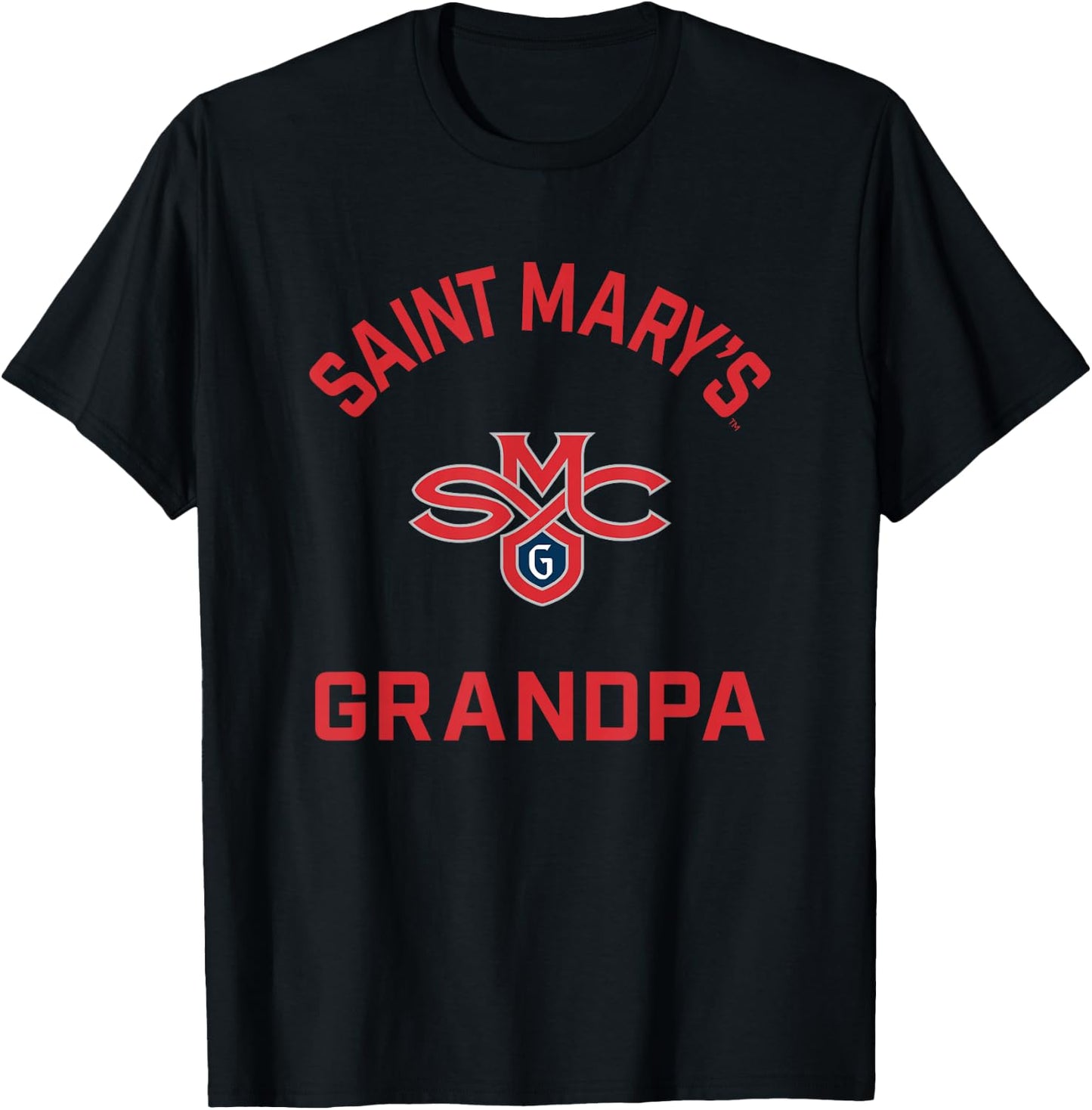 Saint Mary's College Gaels Arched Grandpa T-Shirt - T-Shirt | Black