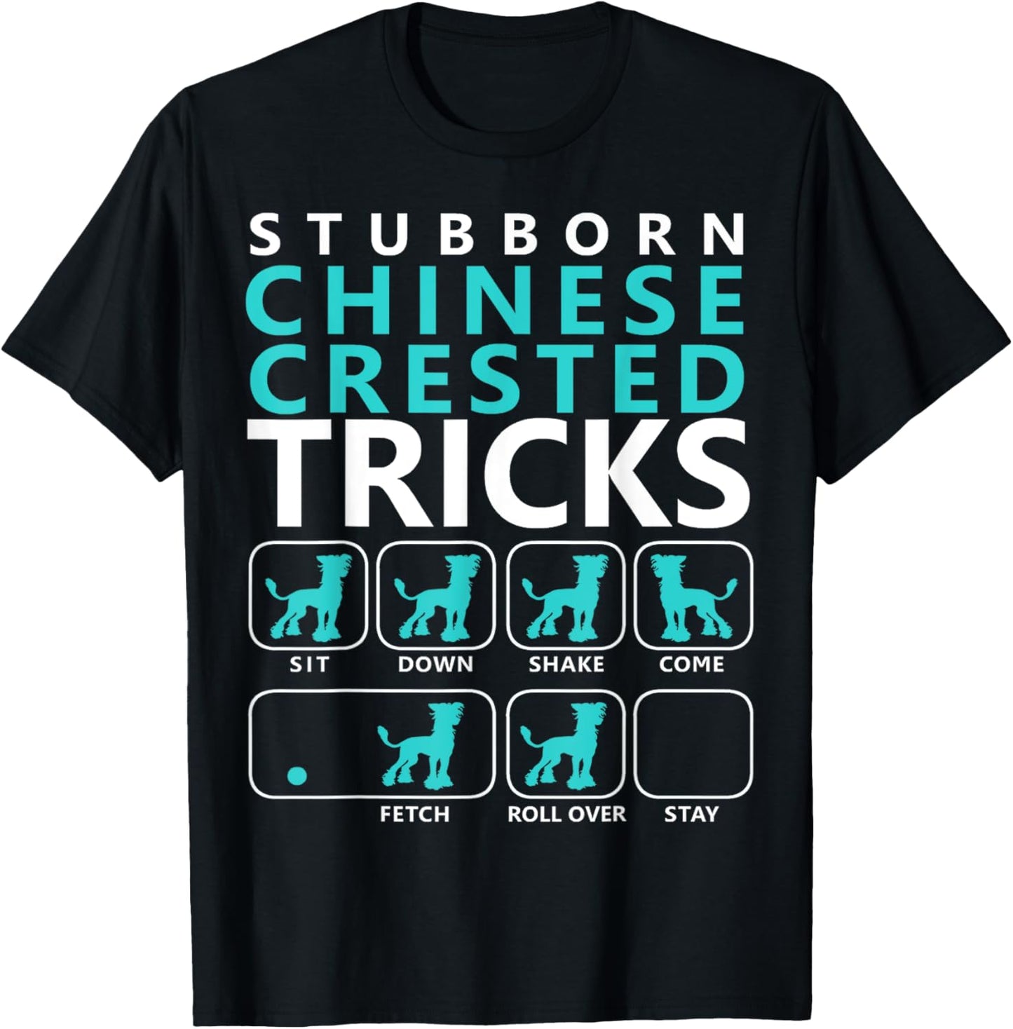 Chinese Crested T-Shirt - T-Shirt | Black