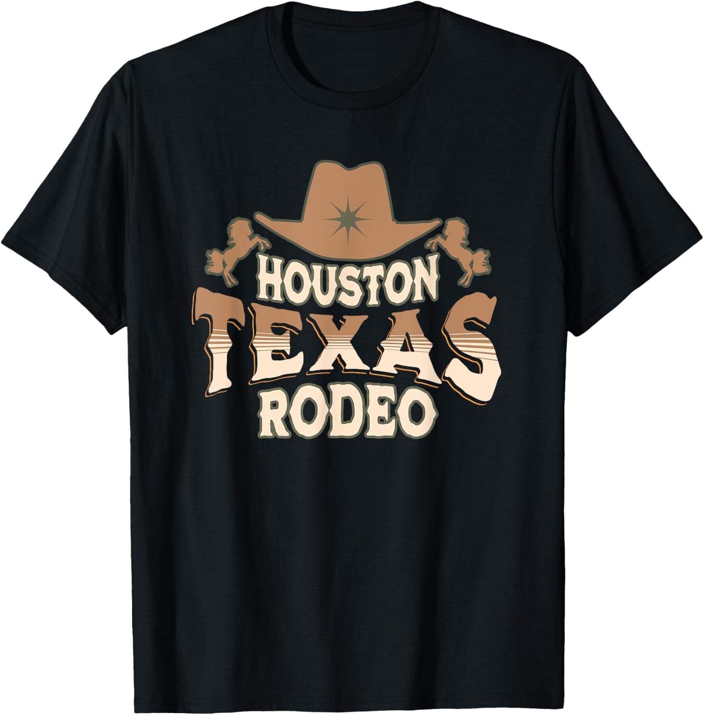 Houston Texas Livestock Show and Rodeo T-Shirt - T-Shirt | Black