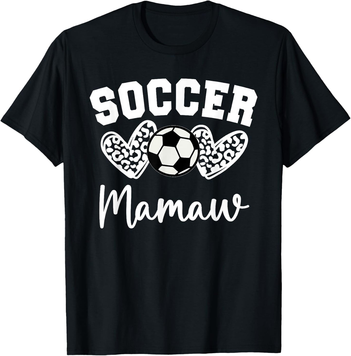 Soccer Mamaw Matching Family Soccer T-Shirt - T-Shirt | Black