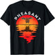 Pheasant Hunting Vintage Sunset Pheasant Hunting Bird Lover T-Shirt - T-Shirt | Black