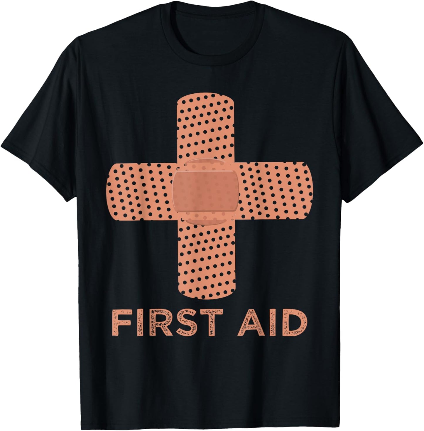 First Aid Cross Medic Symbol Emergency Nurse Gift T-Shirt - T-Shirt | Black