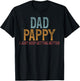 Dad Pappy Grandpa Pappy Grandfather T-Shirt - T-Shirt | Black