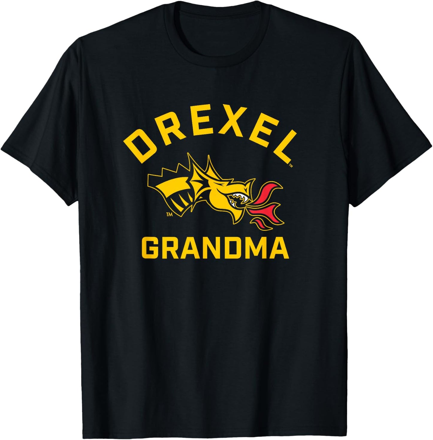 Drexel University Dragons Arched Grandma T-Shirt - T-Shirt | Black