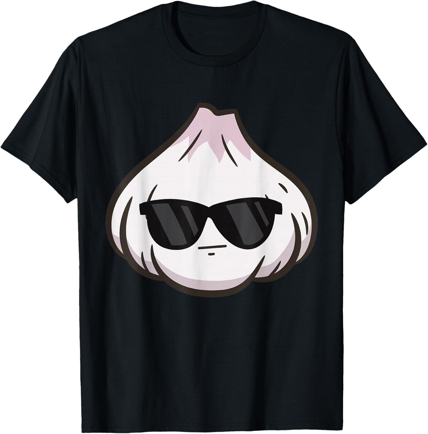 Garlic With Sunglasses Cool Garlic Clove T-Shirt - T-Shirt | Black